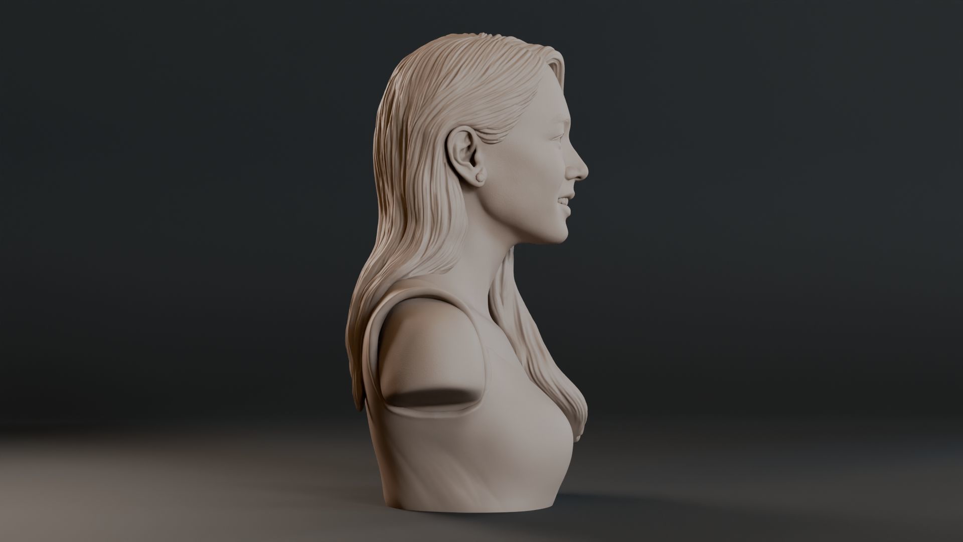 Son Ye Jin Bust Sculpture 3D print model_4