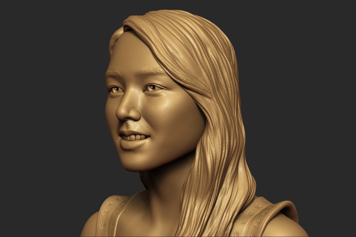 Son Ye Jin Bust Sculpture 3D print model_23