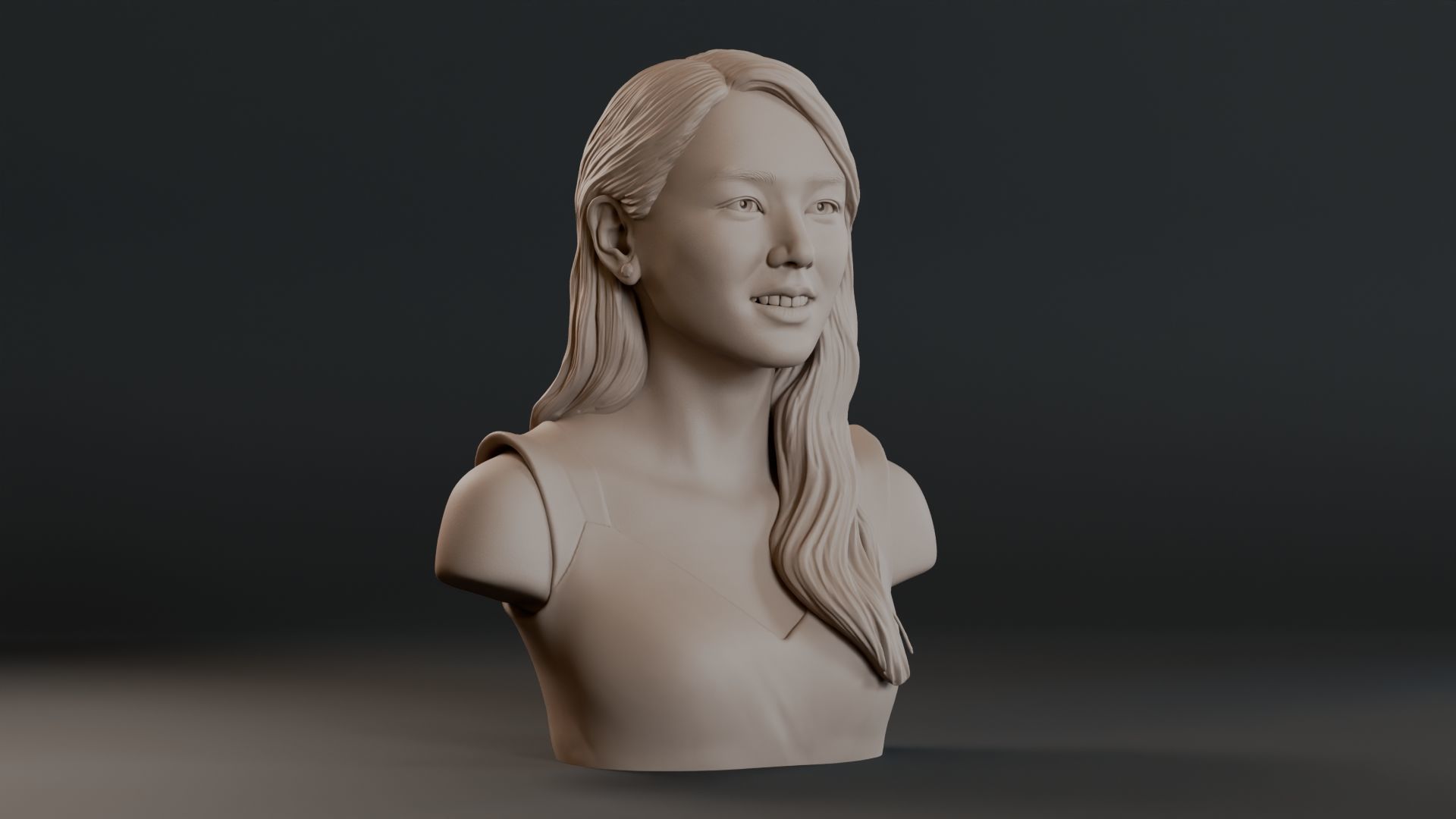 Son Ye Jin Bust Sculpture 3D print model_2