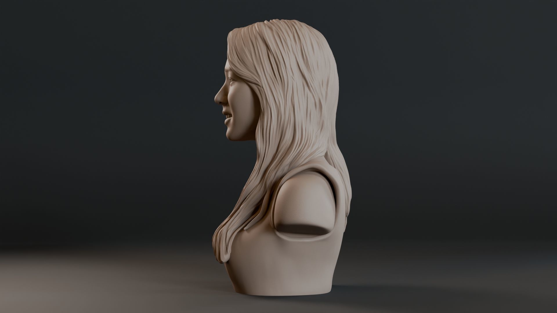 Son Ye Jin Bust Sculpture 3D print model_10