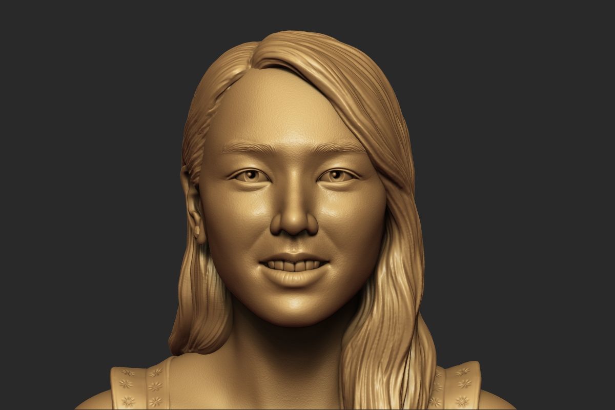 Son Ye Jin Bust Sculpture 3D print model_22