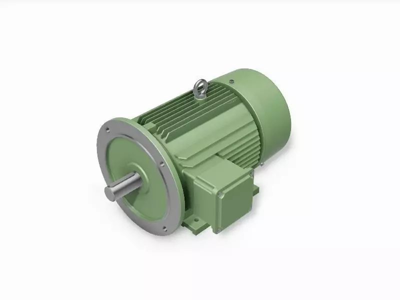 132M B35 Right IEC electric motor - 3D CAD model 3D model