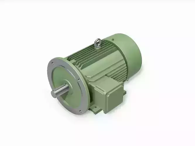 132M B35 Right IEC electric motor - 3D CAD model