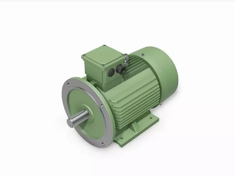 132M B35 Top IEC electric motor - 3D CAD model 3D model