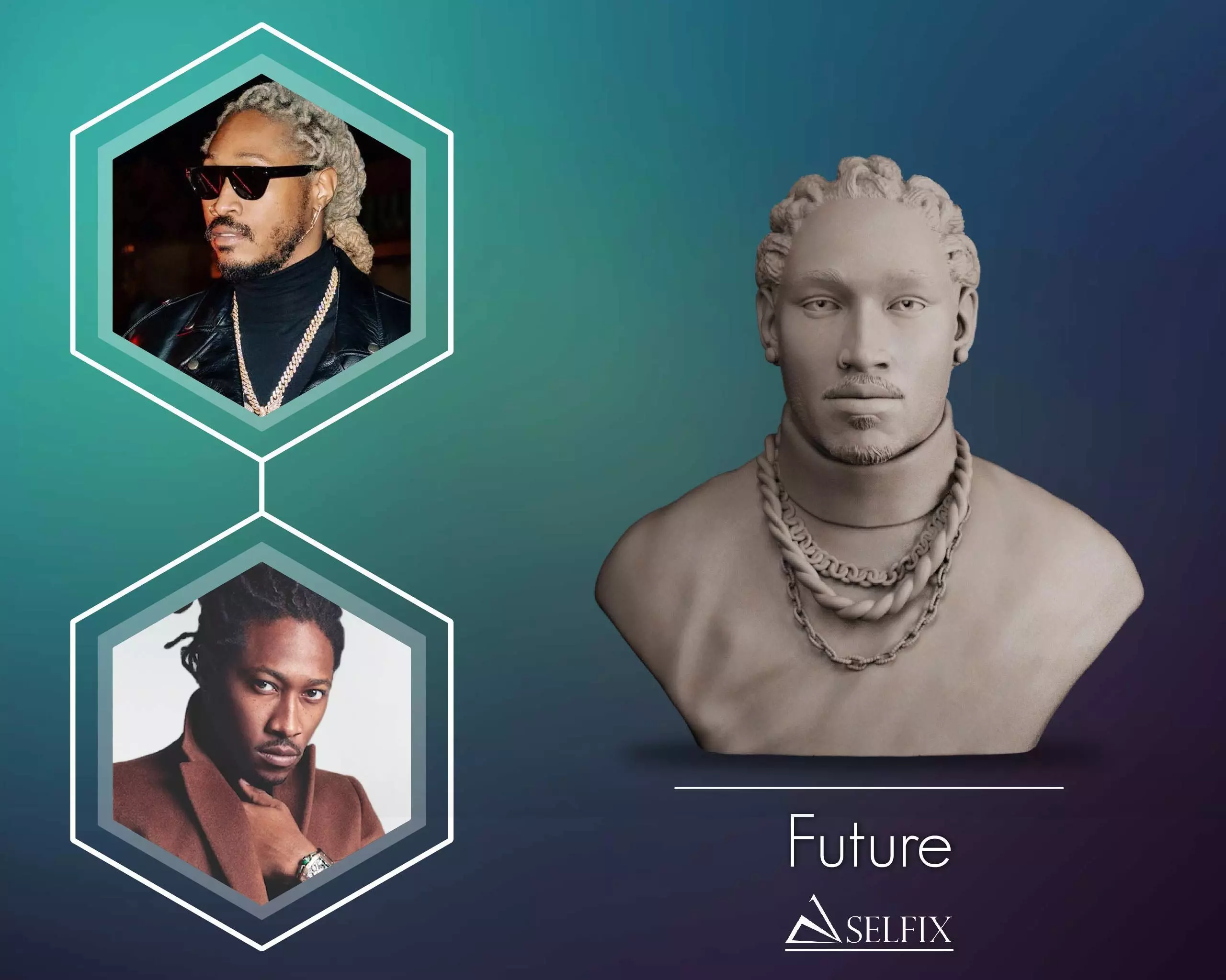 Future Bust Sculpture 3D print model_0