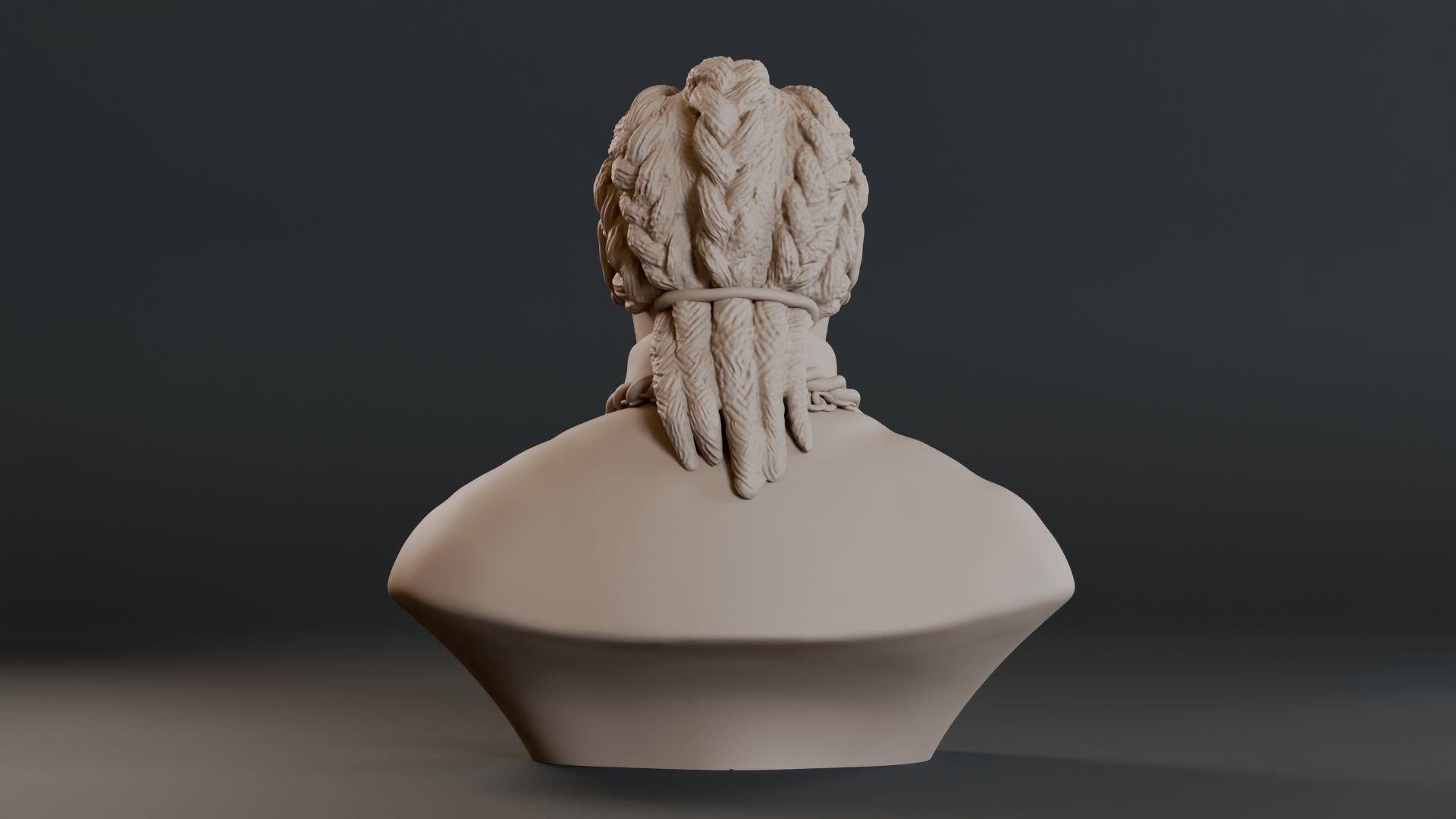 Future Bust Sculpture 3D print model_7