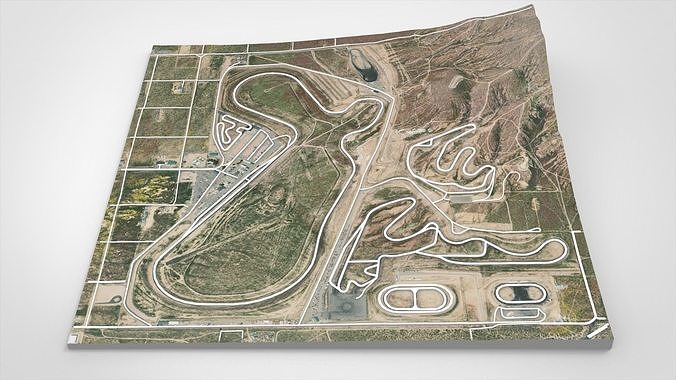 Willow Springs International Motorsports Park Rosamond USA 3D model