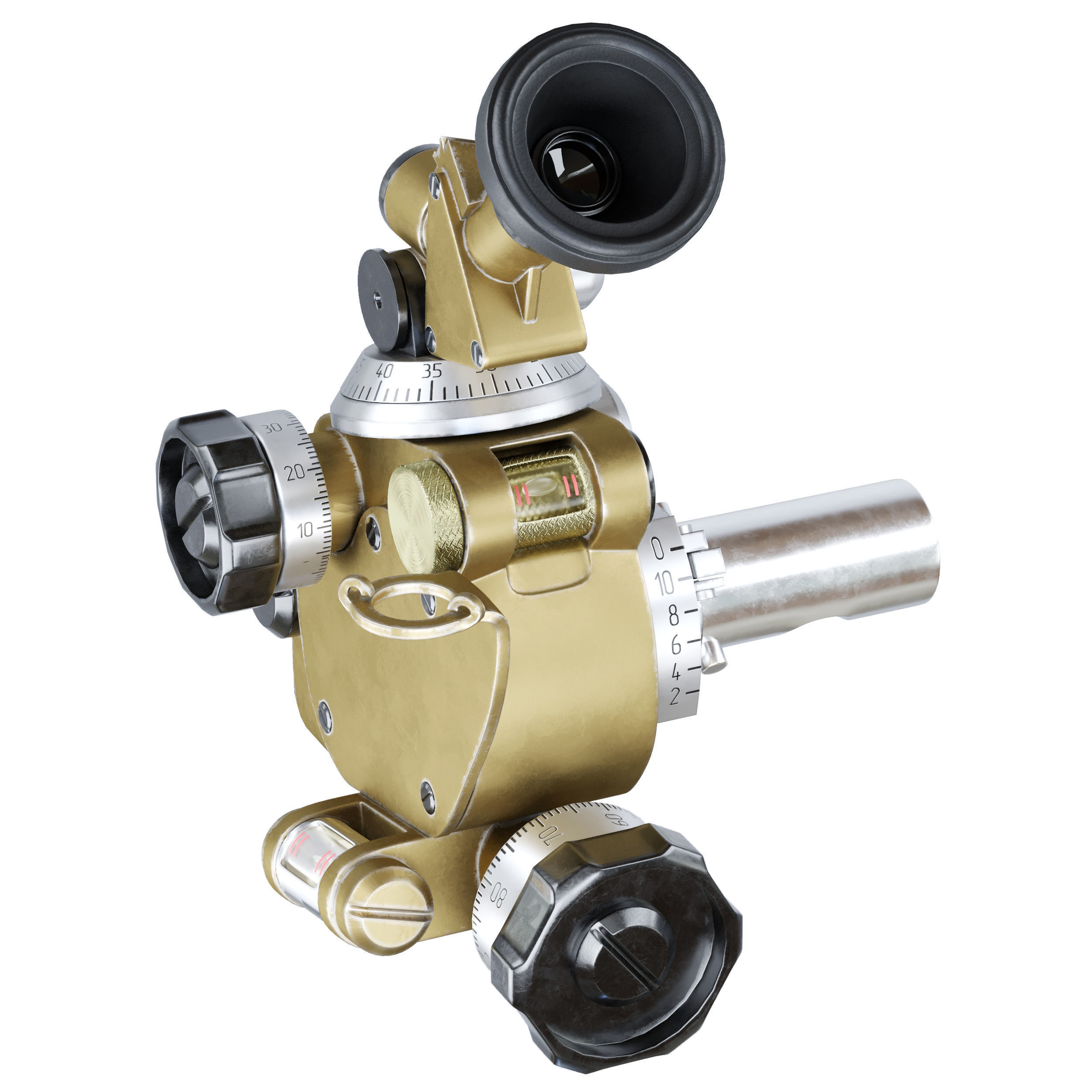 MPM-44M Mortar sight 3D model_5