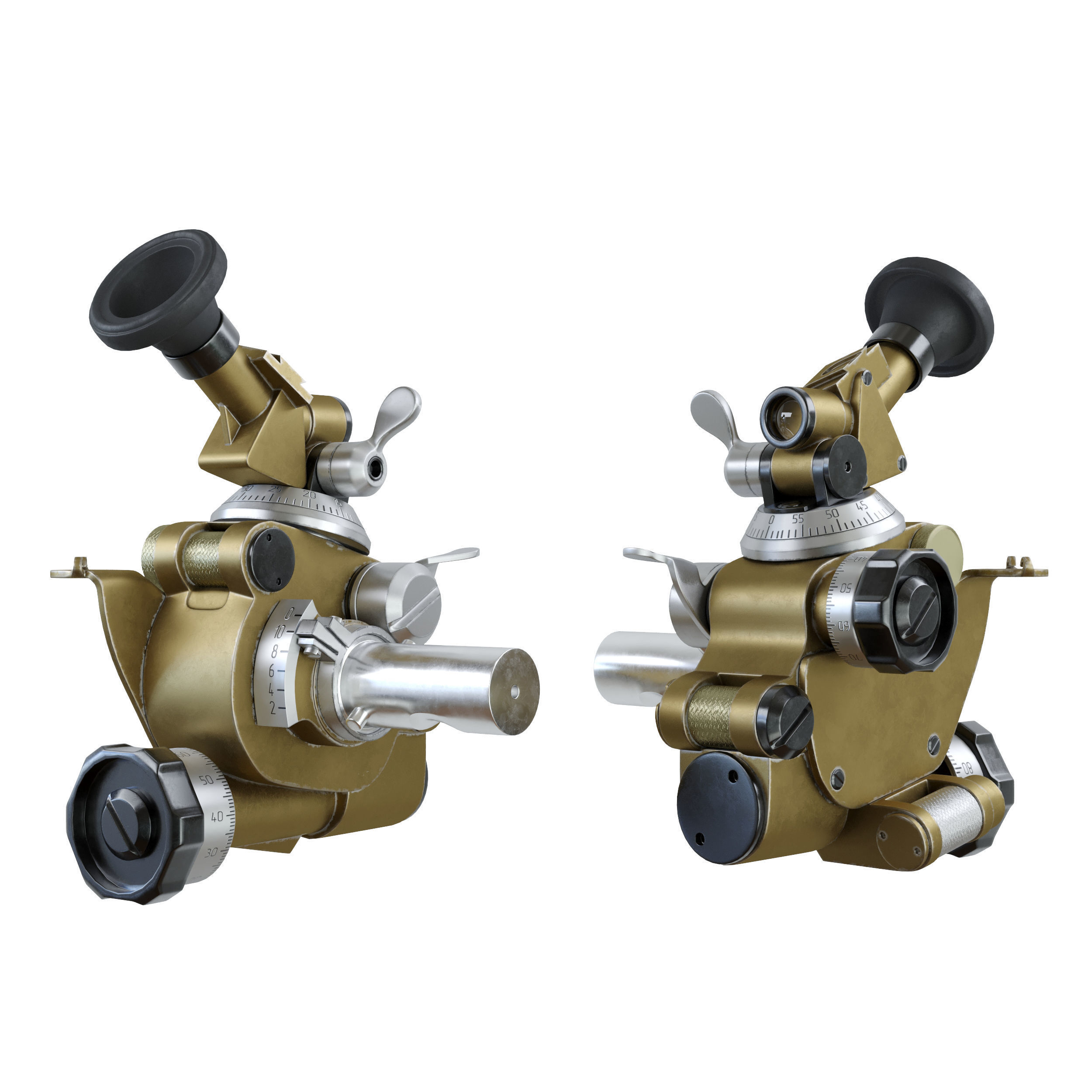 MPM-44M Mortar sight 3D model_2