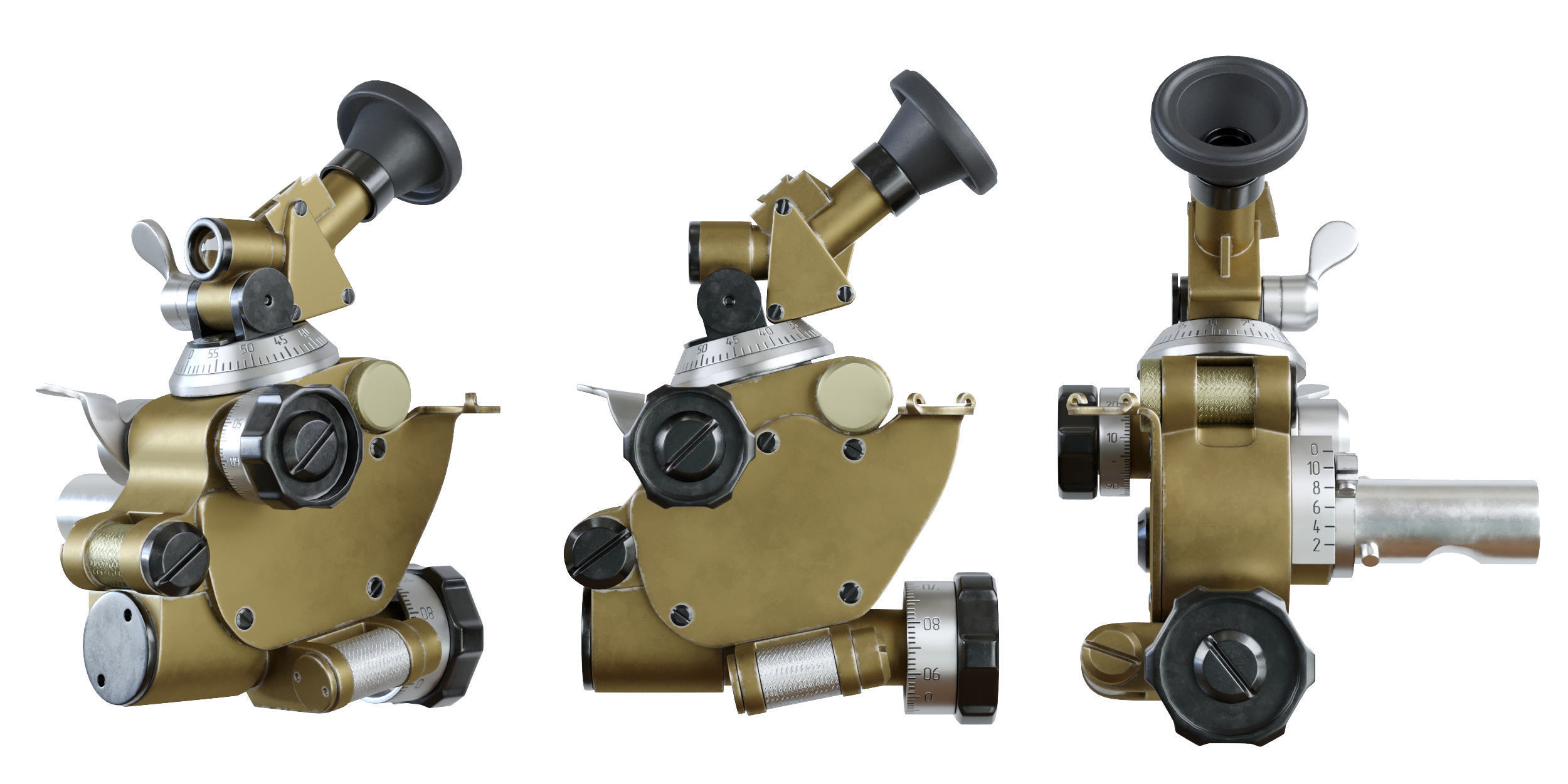 MPM-44M Mortar sight 3D model_3