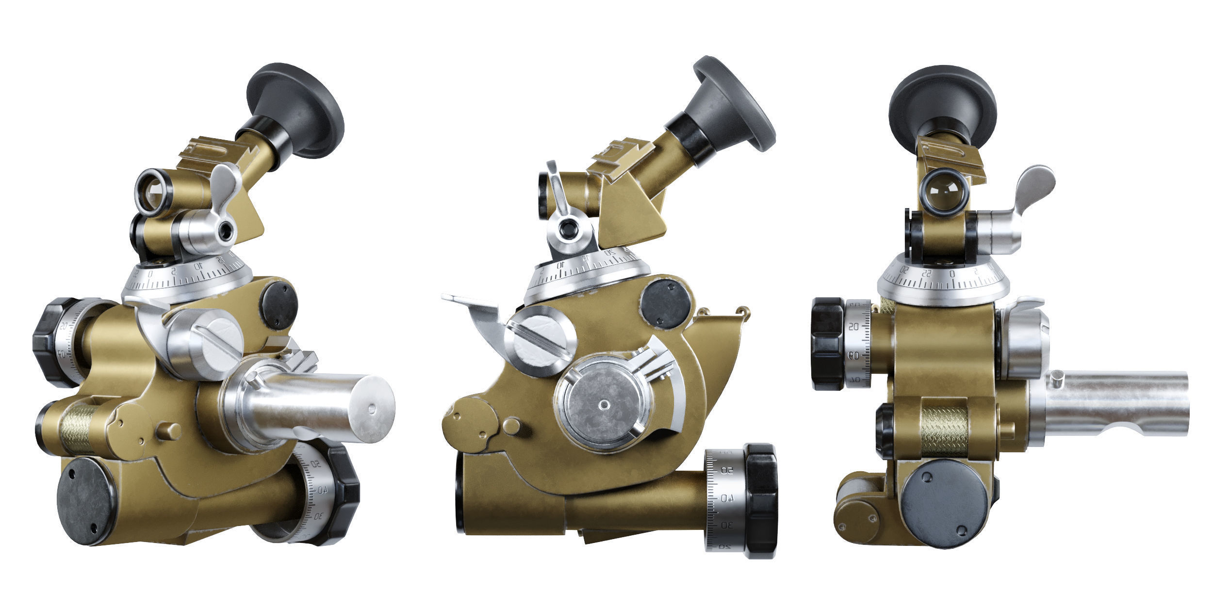 MPM-44M Mortar sight 3D model_4