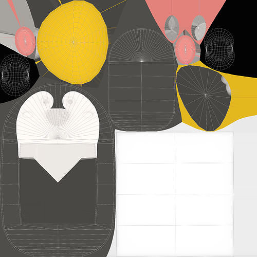 Cartoon Penguin Frame Low-poly 3D model 7