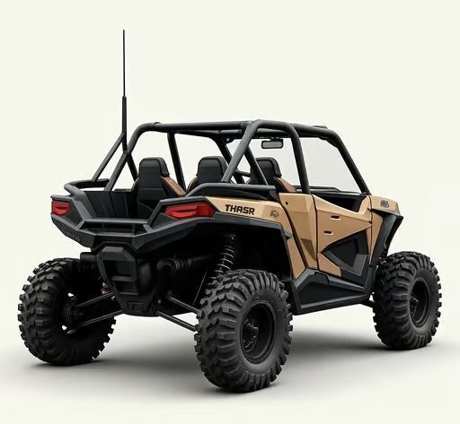 Rugged Off Road UTV Low-poly 3D model_2