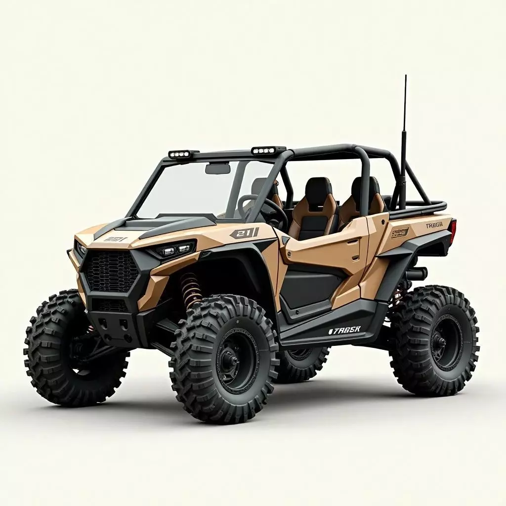Rugged Off Road UTV Low-poly 3D model_0