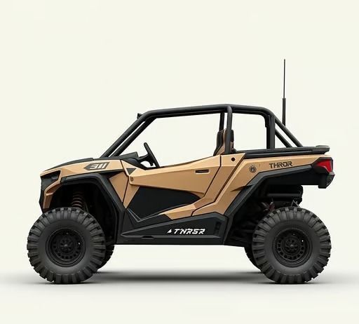 Rugged Off Road UTV Low-poly 3D model_1