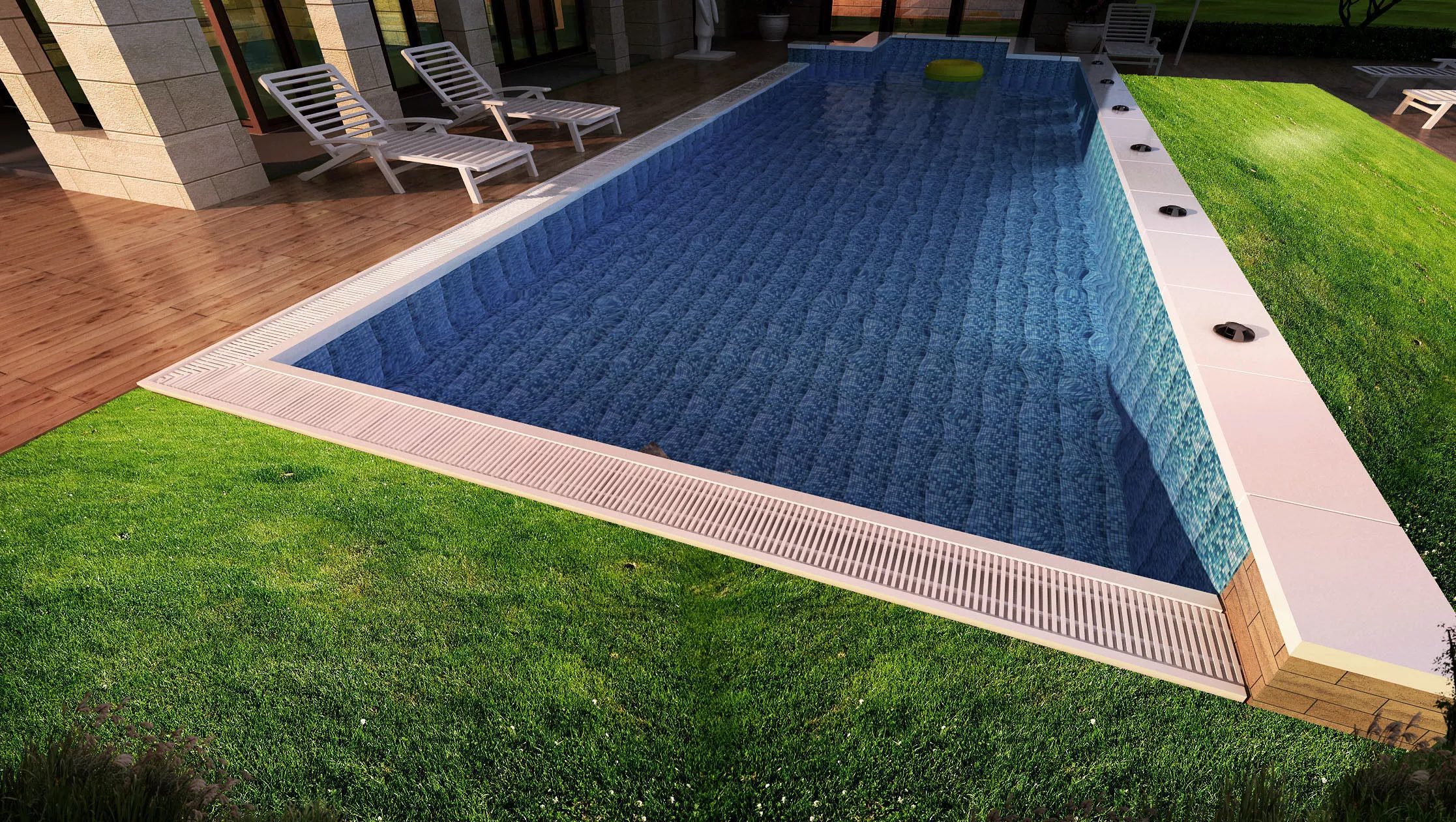 swimmingpool swimming pool in house Free 3D model