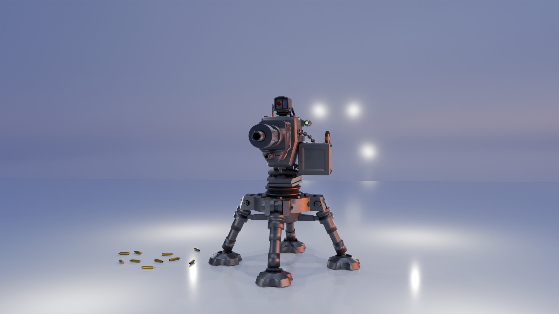 Automatic turret 3D model_7