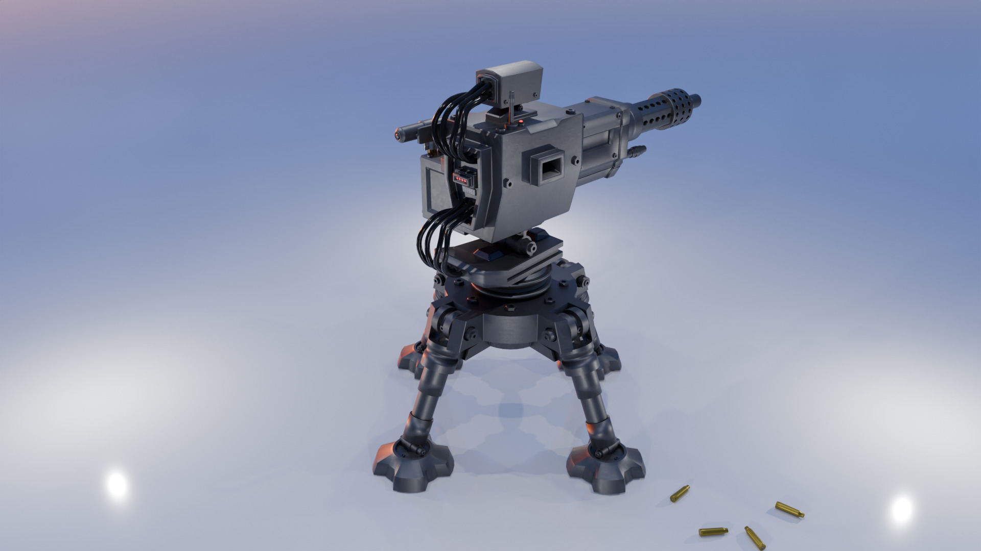 Automatic turret 3D model_6