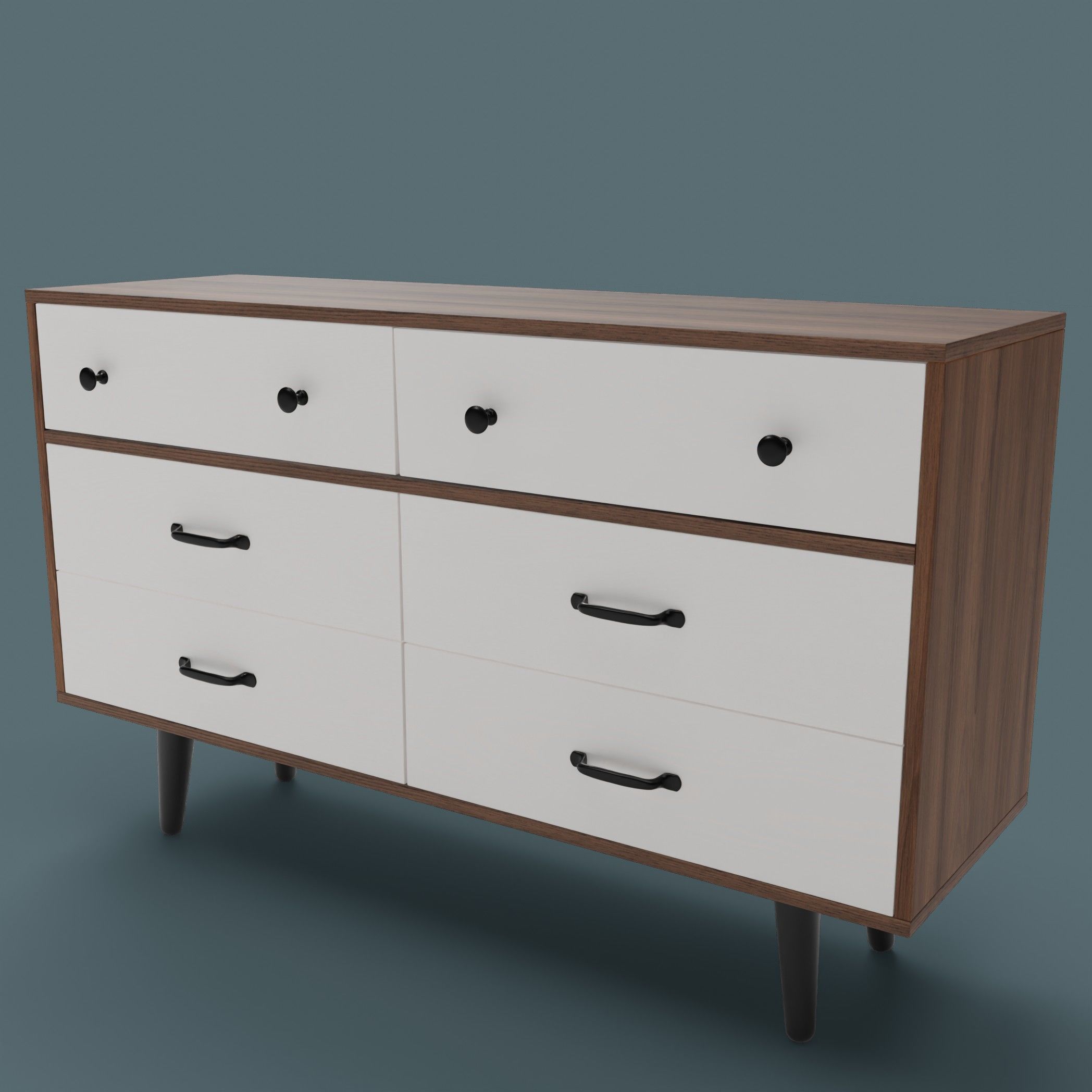 cupboard Low-poly 3D model_3
