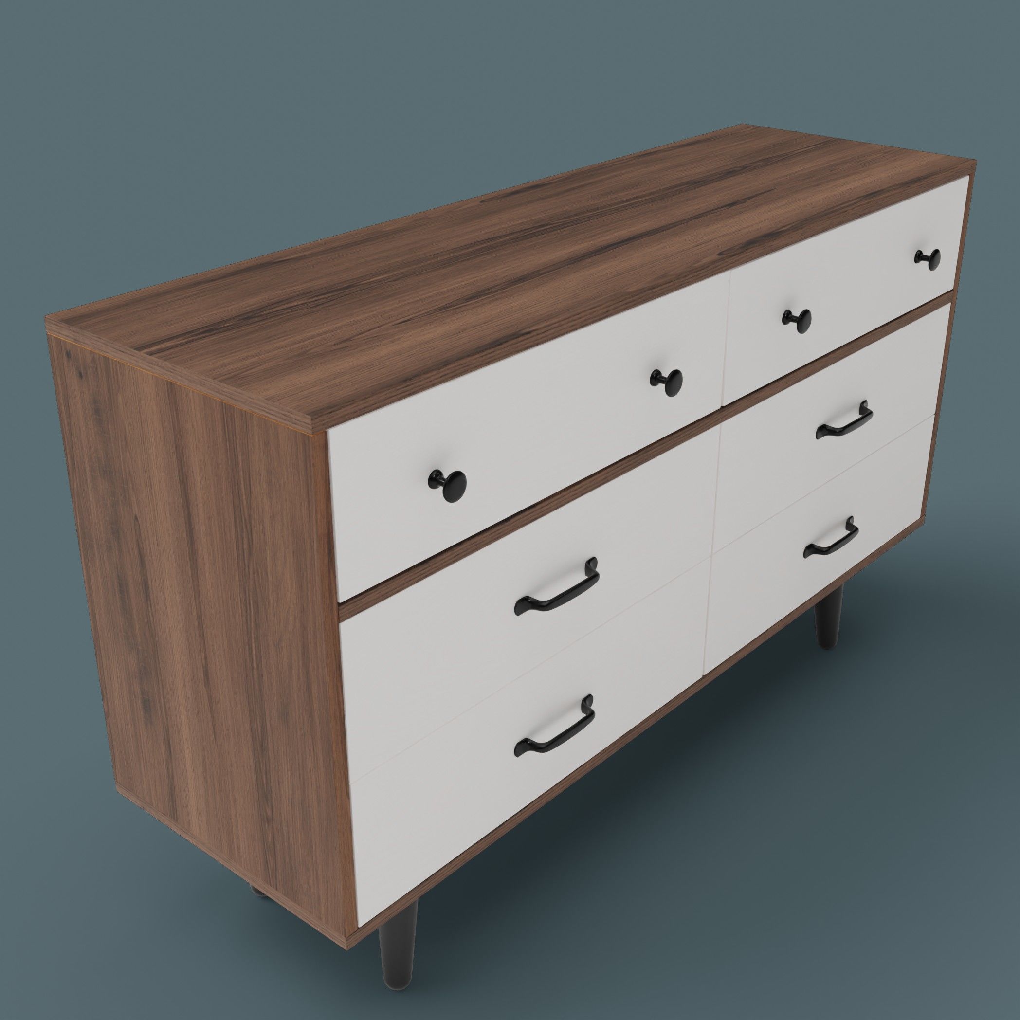 cupboard Low-poly 3D model_1