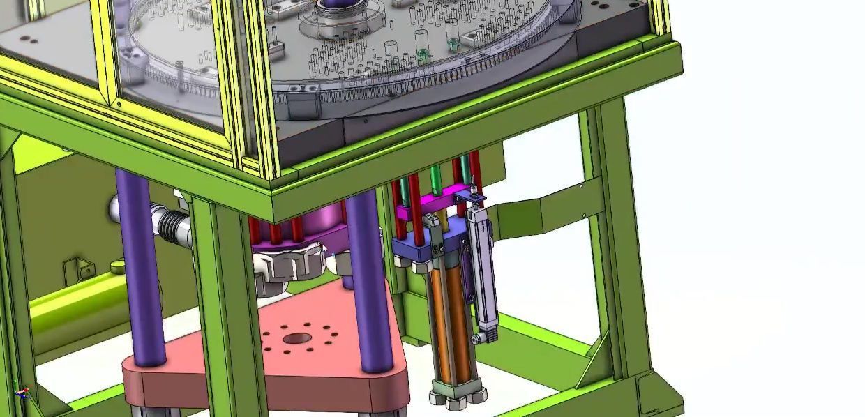 Vertical Rotary Table Injection Molding Machine-High Precision 3D model_14