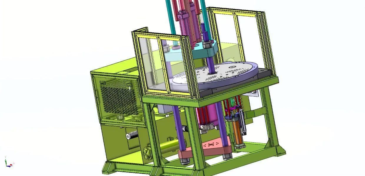 Vertical Rotary Table Injection Molding Machine-High Precision 3D model_1