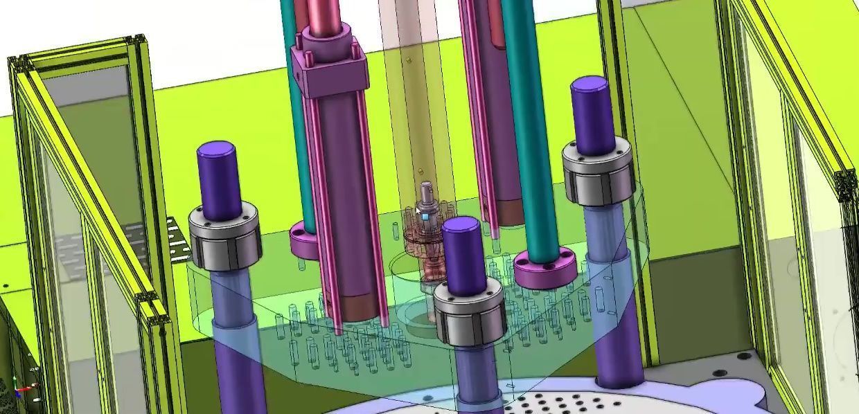 Vertical Rotary Table Injection Molding Machine-High Precision 3D model_8