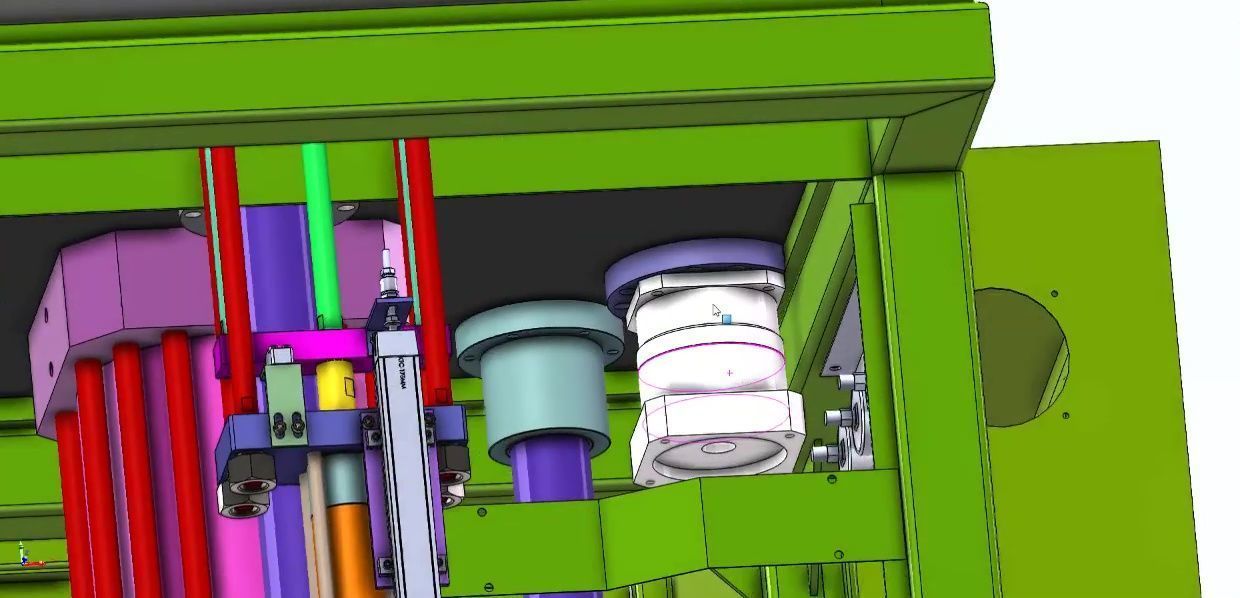 Vertical Rotary Table Injection Molding Machine-High Precision 3D model_11