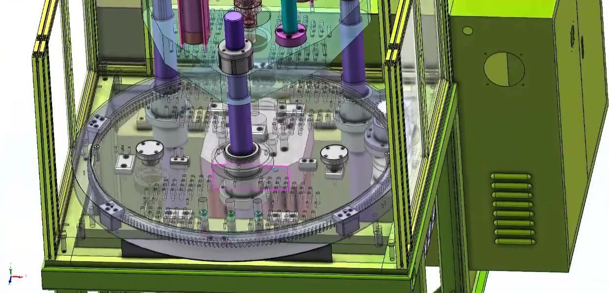 Vertical Rotary Table Injection Molding Machine-High Precision 3D model_16