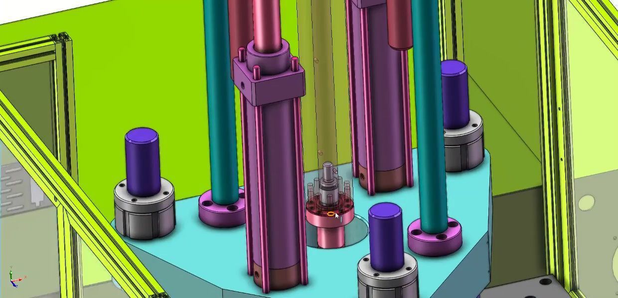 Vertical Rotary Table Injection Molding Machine-High Precision 3D model_20