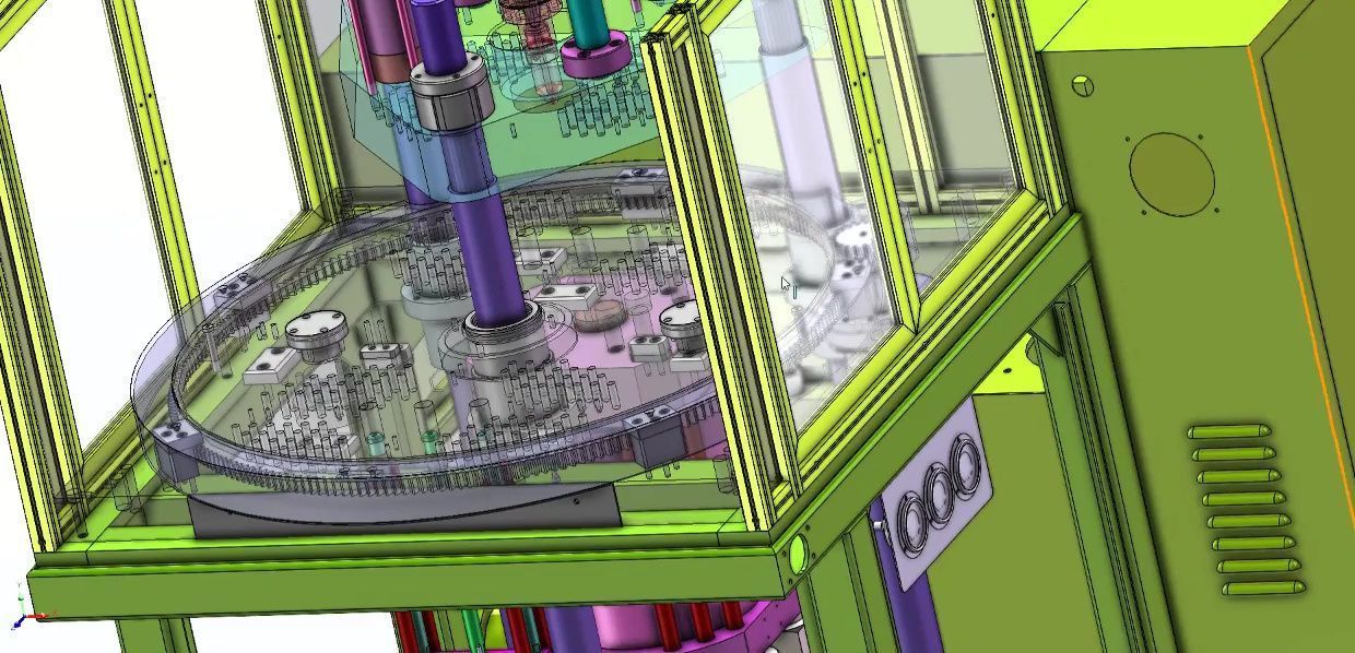 Vertical Rotary Table Injection Molding Machine-High Precision 3D model_17