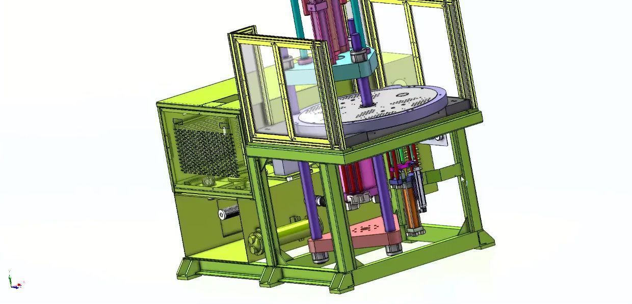Vertical Rotary Table Injection Molding Machine-High Precision 3D model_3
