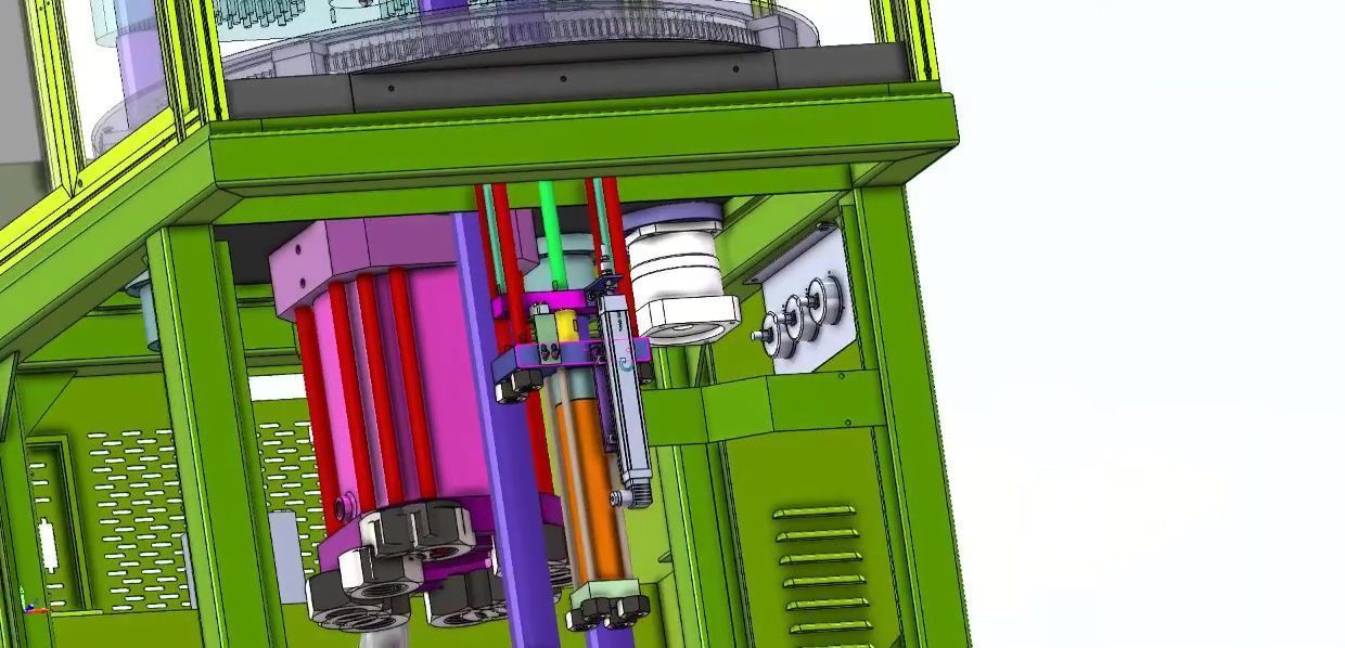 Vertical Rotary Table Injection Molding Machine-High Precision 3D model_12