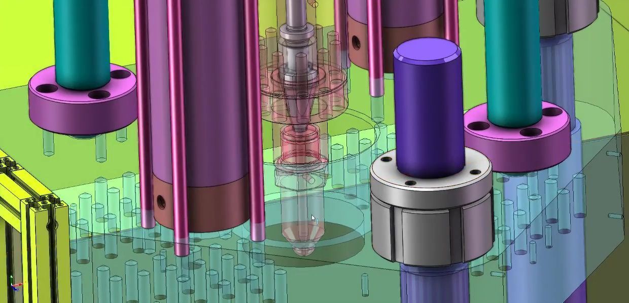 Vertical Rotary Table Injection Molding Machine-High Precision 3D model_7
