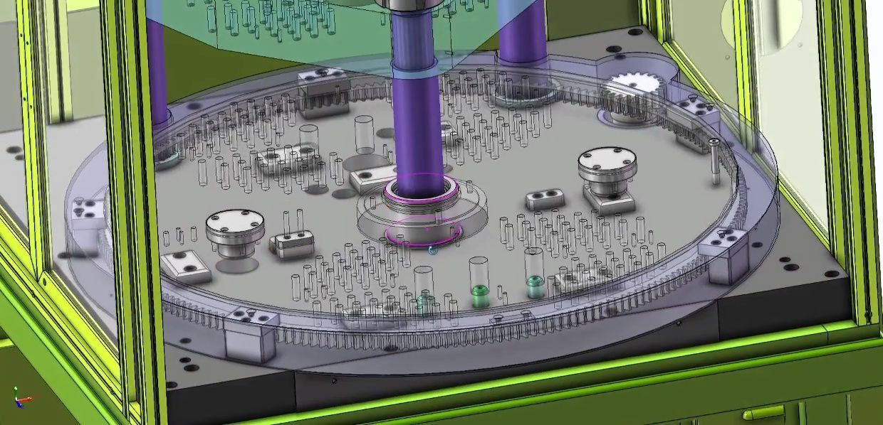 Vertical Rotary Table Injection Molding Machine-High Precision 3D model_10