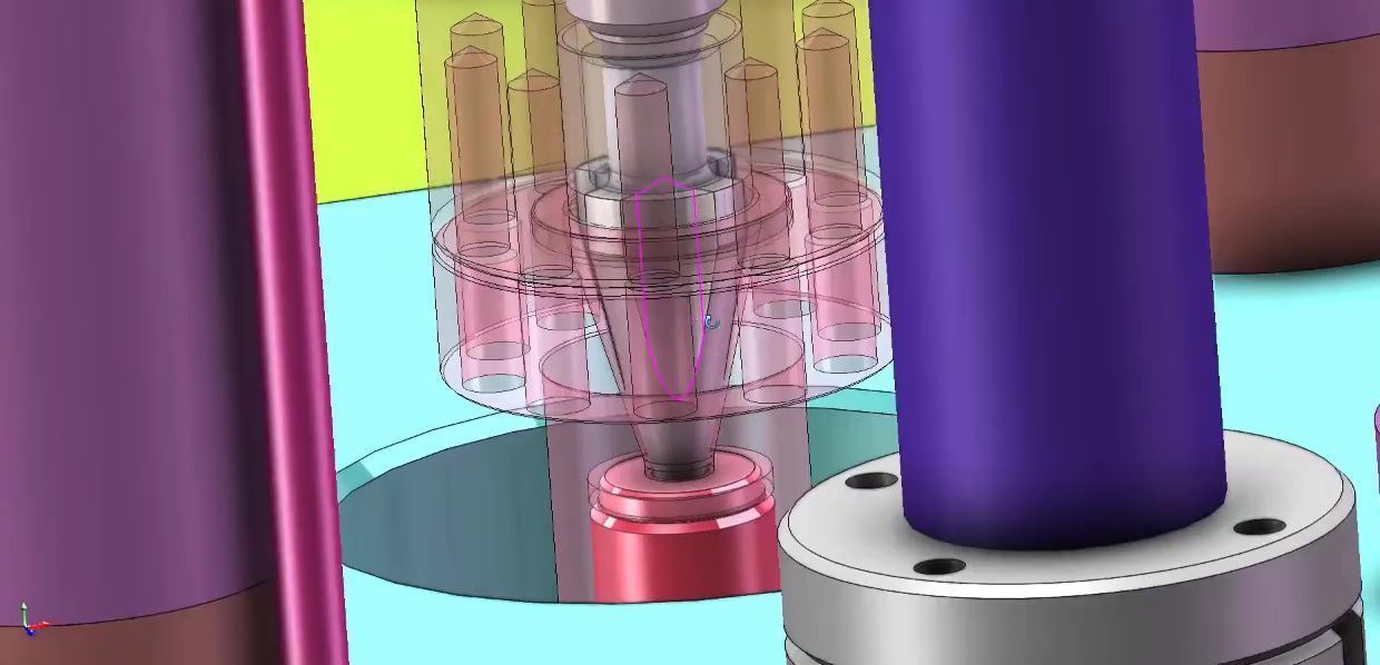 Vertical Rotary Table Injection Molding Machine-High Precision 3D model_6