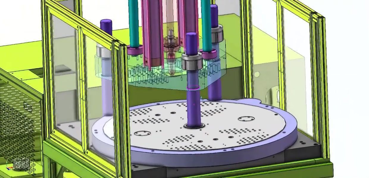 Vertical Rotary Table Injection Molding Machine-High Precision 3D model_21