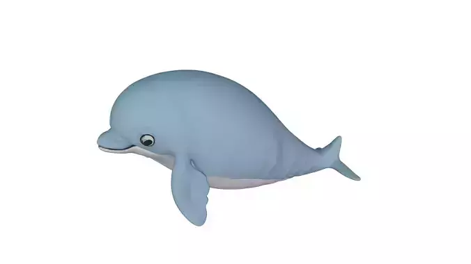 Beluga Low-poly 3D model