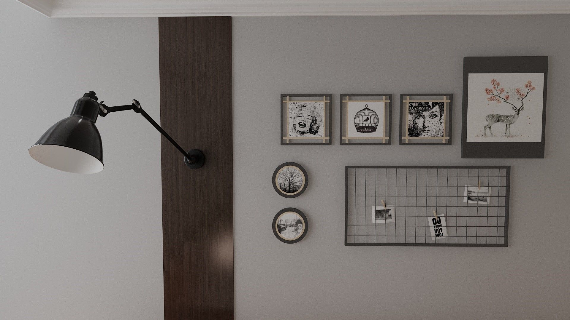 Living and Dining Room Combo Design 3D model_10