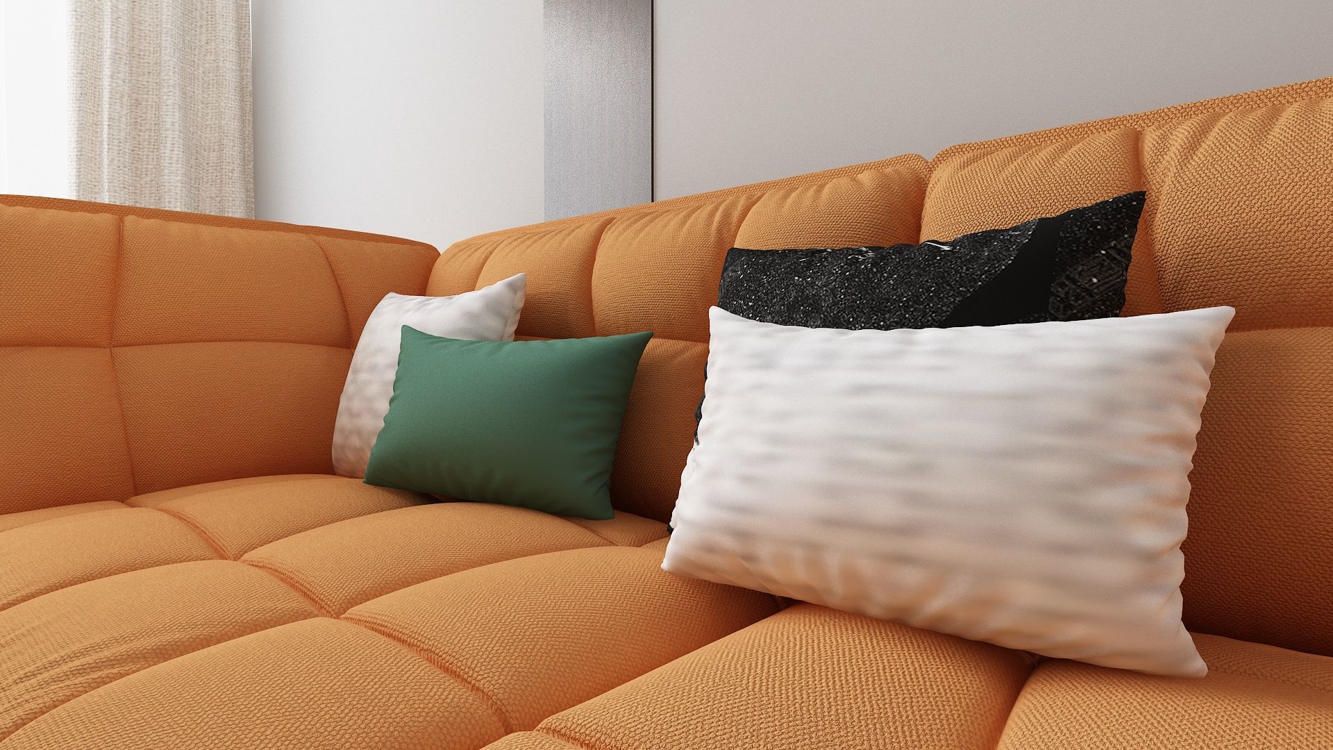 Living and Dining Room Combo Design 3D model_6