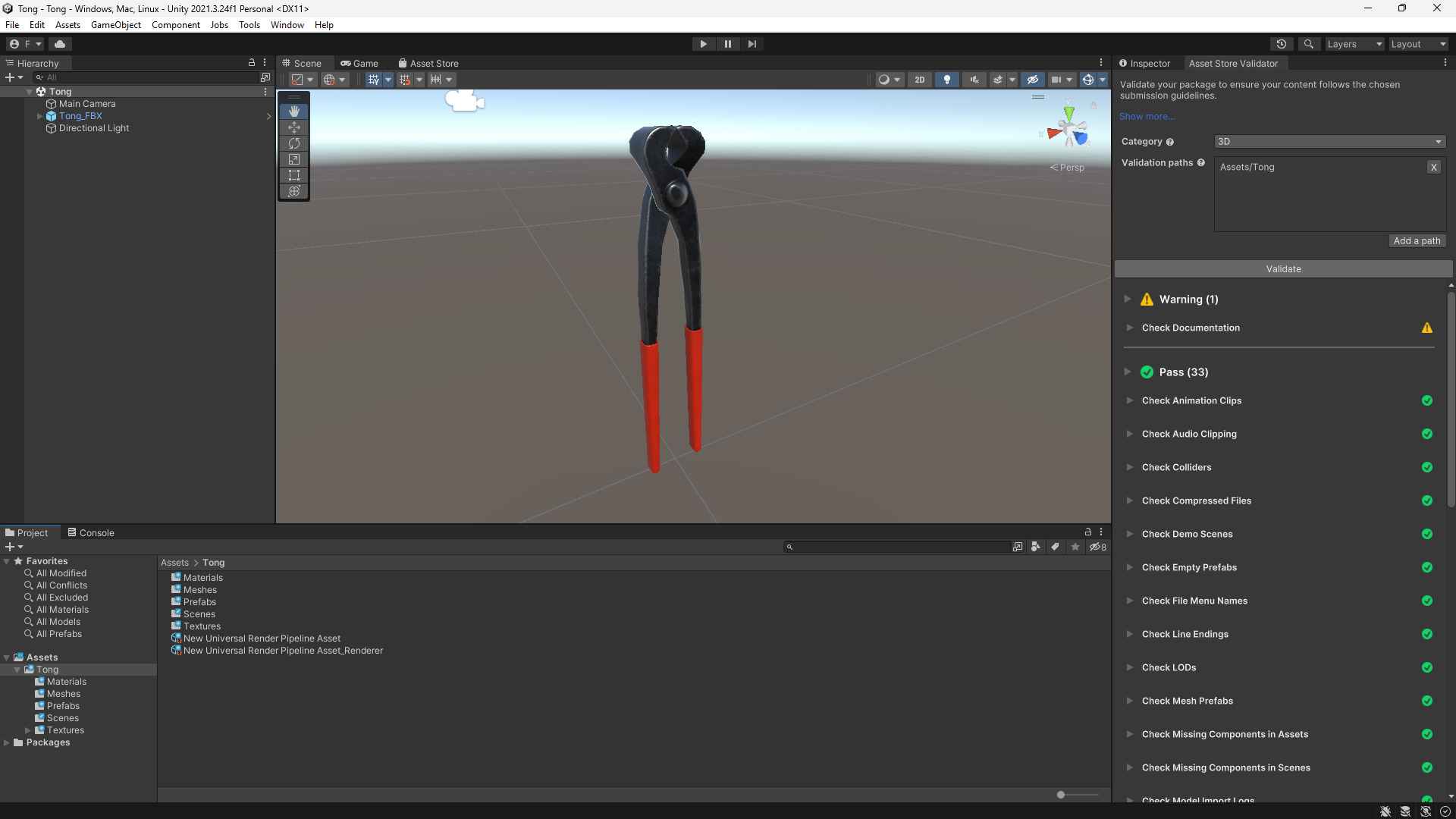 End Cutting Pliers 3D Model - Game Ready Low-poly 3D model_1