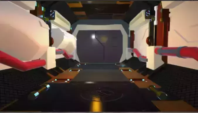 sci fi world Low-poly 3D model