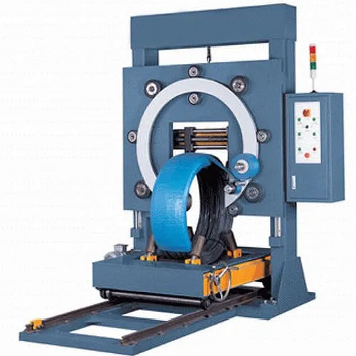Horizontal Pipe Coil Wrapping Machine- Cable Wire Packing System 3D model