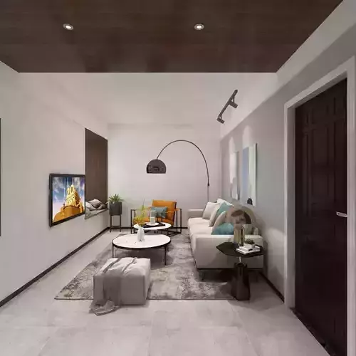 Living Room and Kitchen Combo