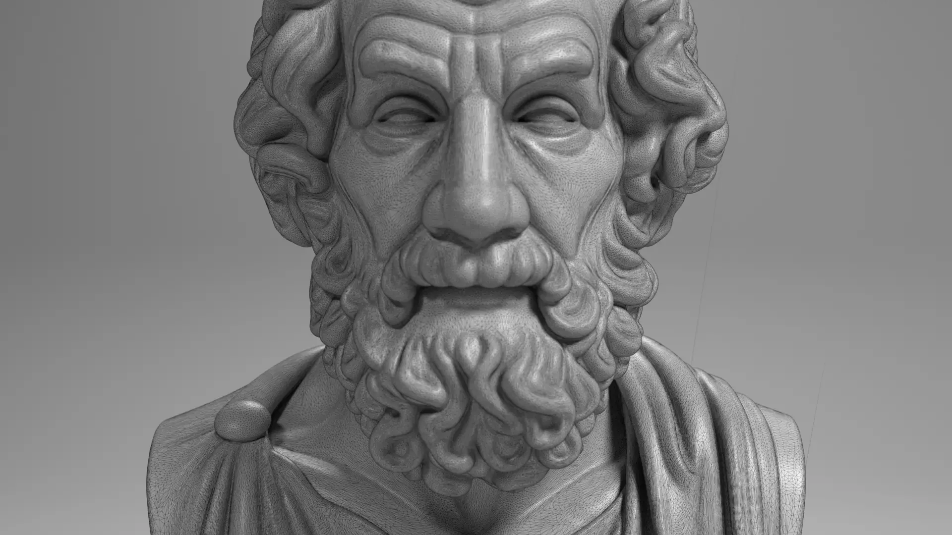 Homer Bust Sculpture 3D Print Model STL File Printable Bust 3D print model_11