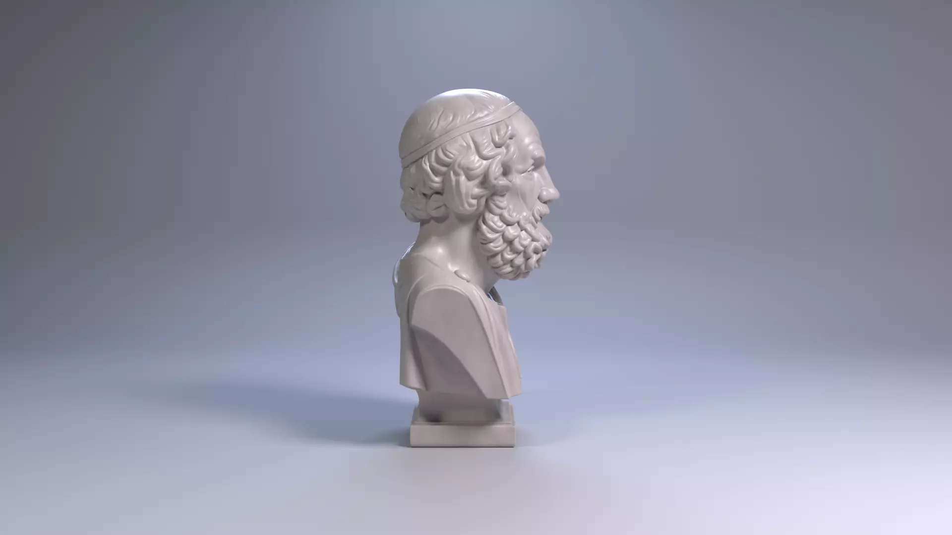 Homer Bust Sculpture 3D Print Model STL File Printable Bust 3D print model_5