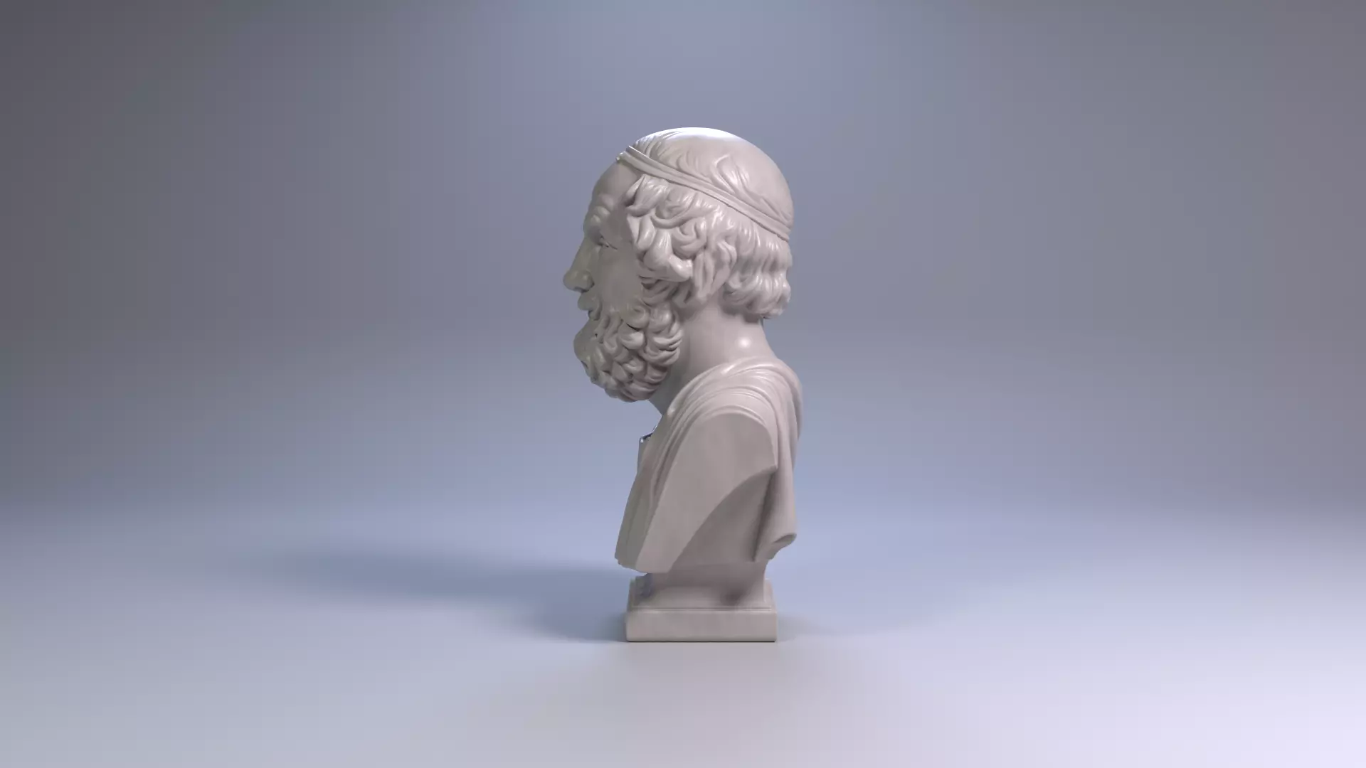 Homer Bust Sculpture 3D Print Model STL File Printable Bust 3D print model_3