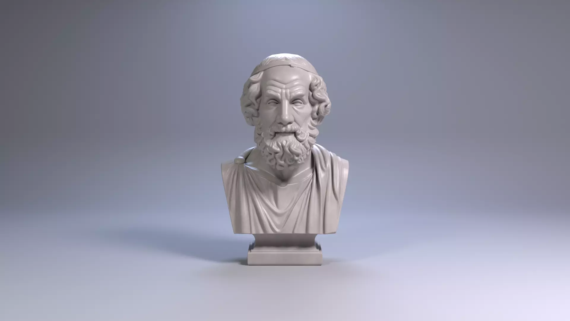 Homer Bust Sculpture 3D Print Model STL File Printable Bust 3D print model_2