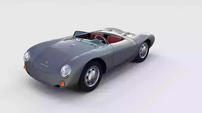 Porsche 550 Spyder gray rev