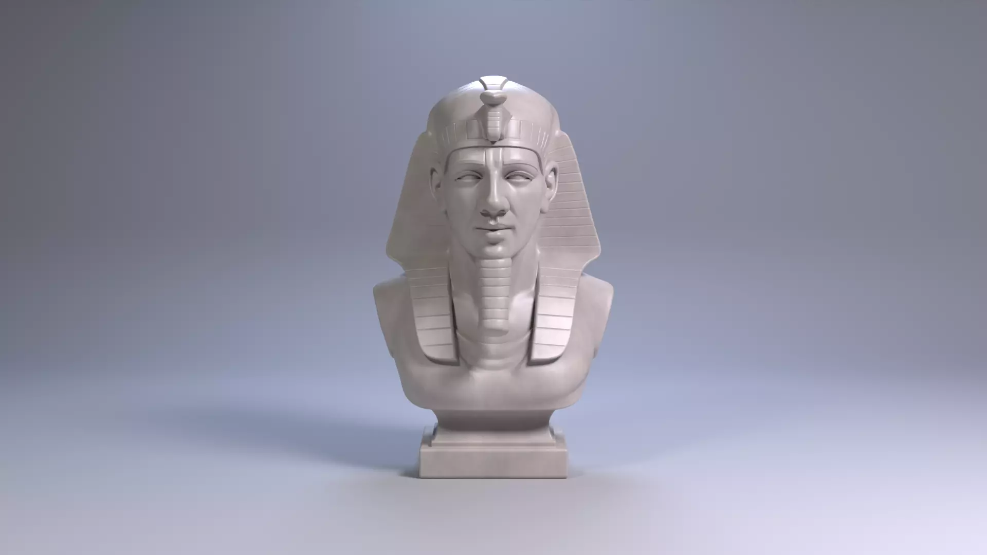 Ramses II Bust Sculpture 3D Print Model STL File Printable Bust 3D print model_24